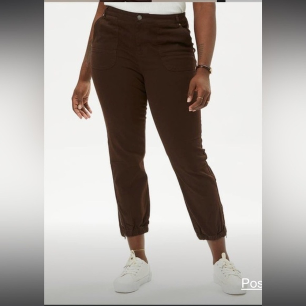 Good Hart by Matilda Jane Size 10 Brown Broken Rock Cropped Cargo Pants